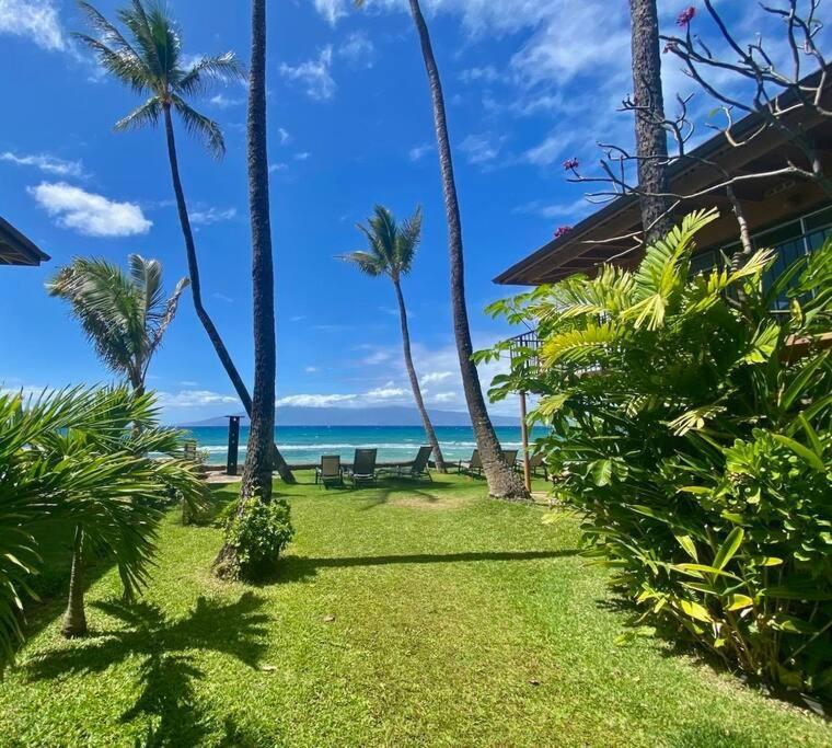 Apartamento Oceanfront With Aircon-Hear The Waves-Amazing Views-Wifi Lahaina Exterior foto