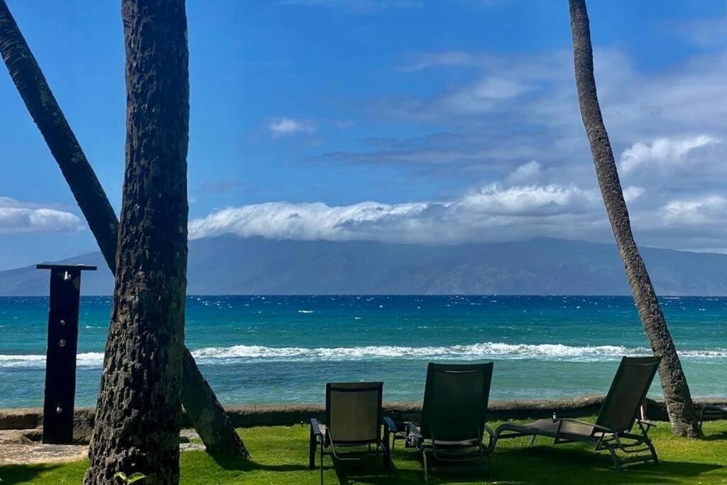 Apartamento Oceanfront With Aircon-Hear The Waves-Amazing Views-Wifi Lahaina Exterior foto