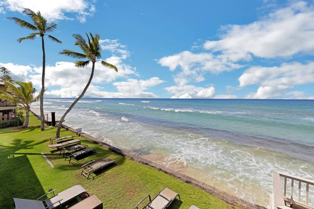 Apartamento Oceanfront With Aircon-Hear The Waves-Amazing Views-Wifi Lahaina Exterior foto
